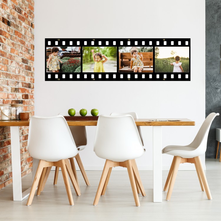 Vinyl Wall Art - Add Your Photos - Movie Strip