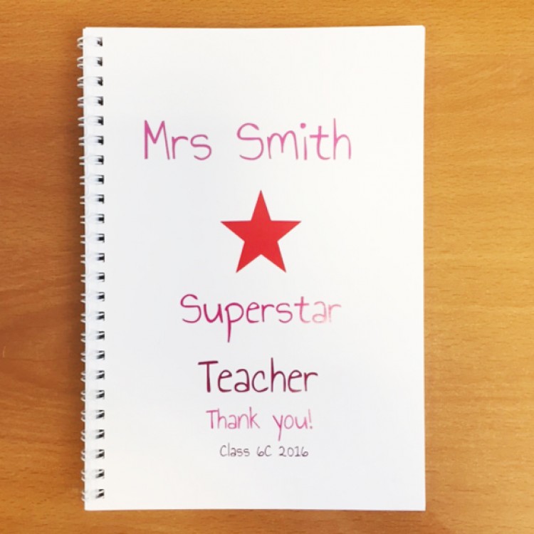 Personalised Superstar Notebook